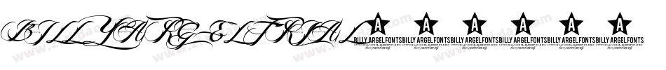 BILLY ARGEL TRIAL字体转换